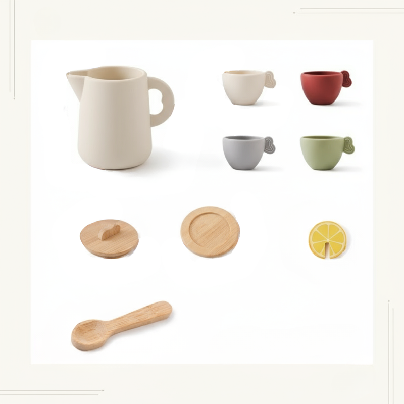Woods – Leuk & Interactief – Houten Theeset voor Kinderen