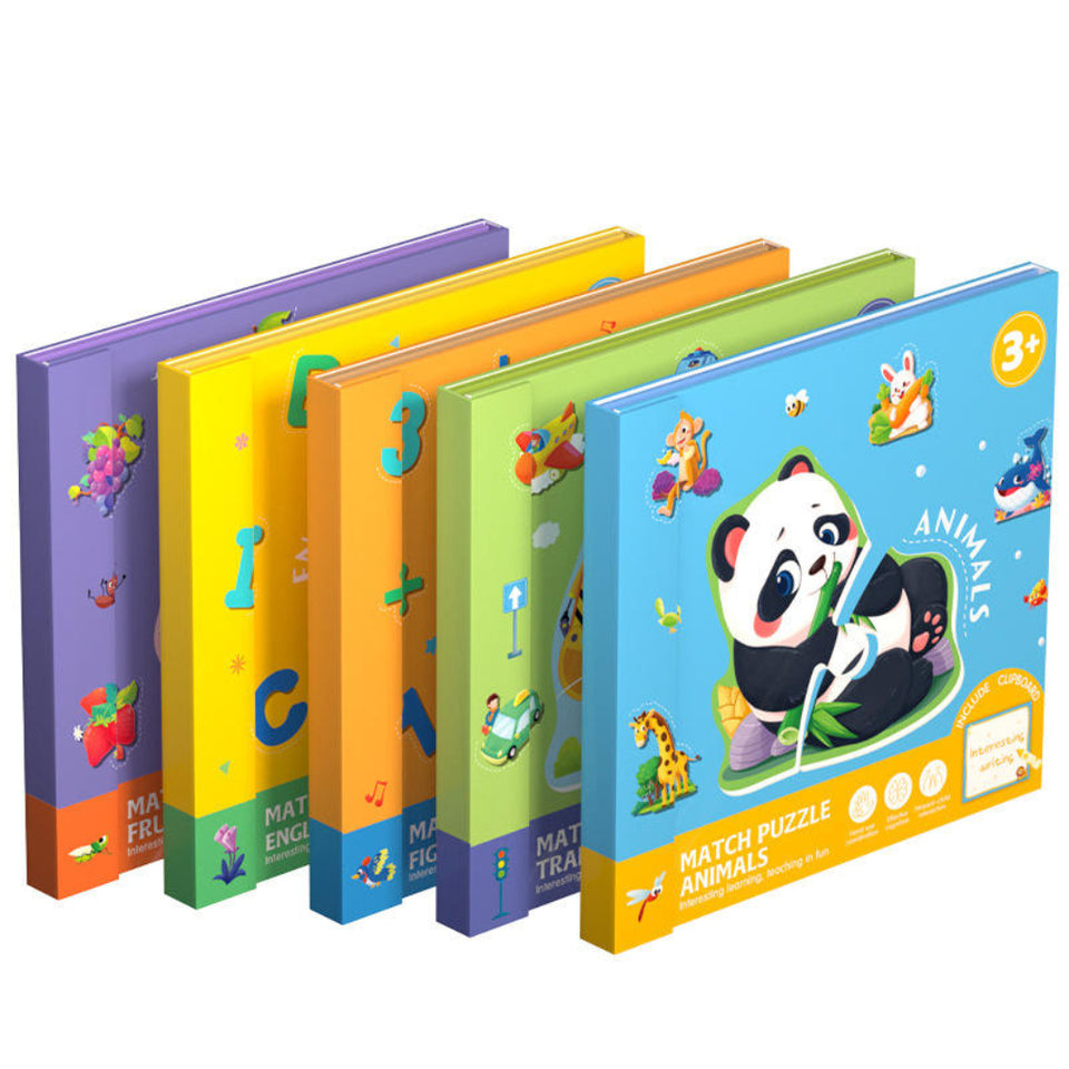 SmartMatch – Speels & Leerzaam – Magnetisch 2-in-1 teken- en puzzelboek