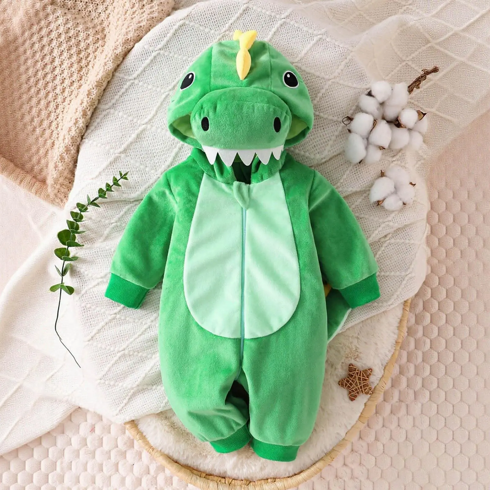 RoarBuddy – Schattig & Speels – Baby Dinosaurus Onesie met Capuchon