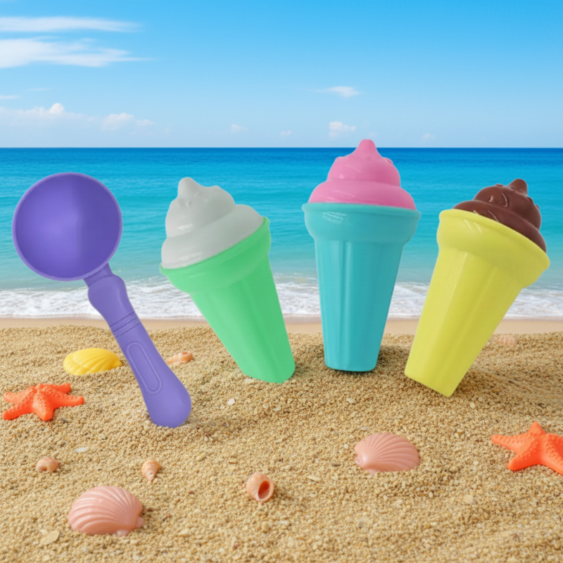 BeachFun – Zandpret & Creatief – Strand IJs Schep Speelset