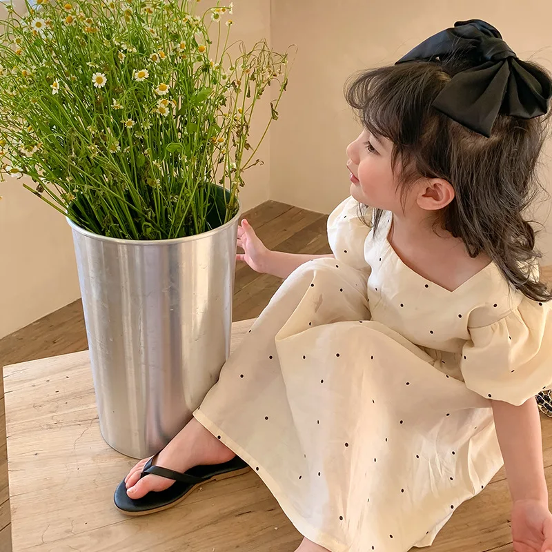 LittleTwinkle – Zacht & Comfortabel – Kinderjurk Met Dubbele Strikken