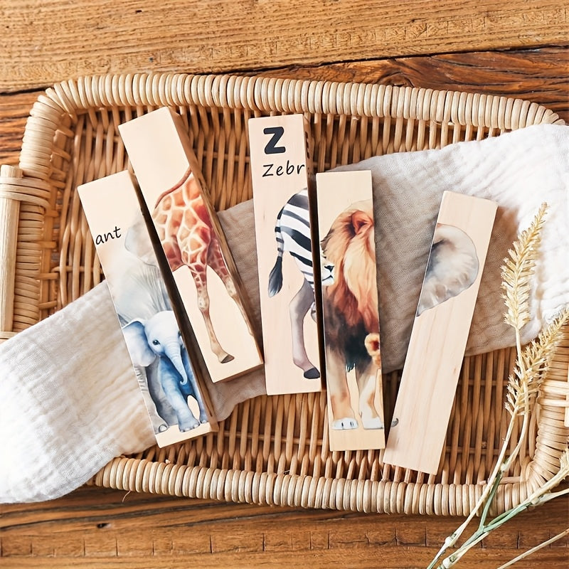 ZooStack – Hout & Interactief – Dieren Blokken Puzzel