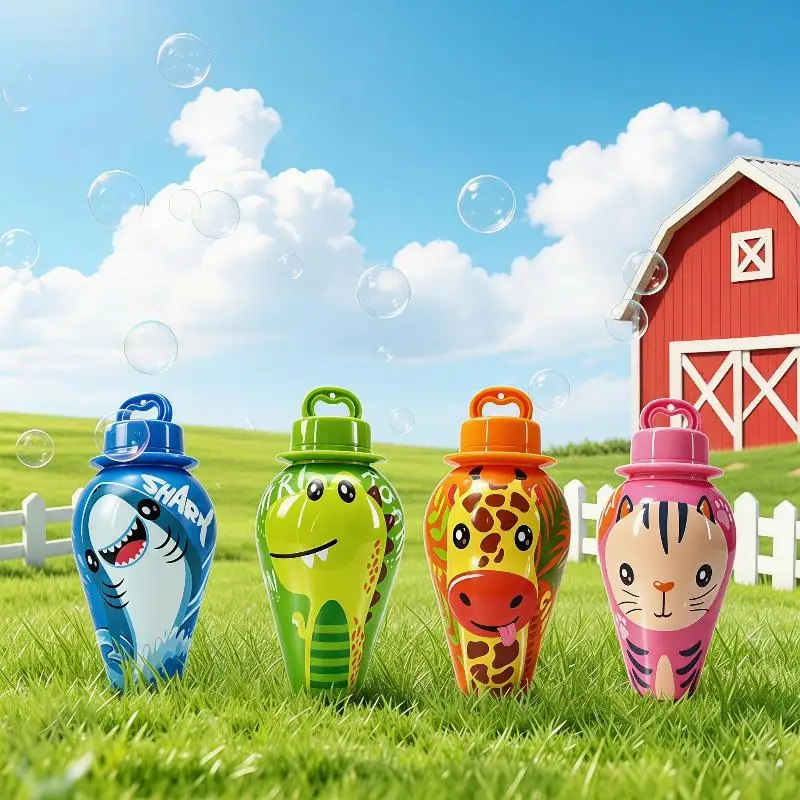 BubblePals – Vrolijk & Speels – Anti-morsen Mini Bellenblaas met Dierendesign