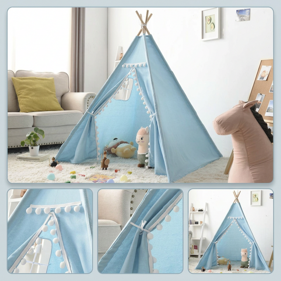 TipiFun – Speels & Gezellig – Kinder Tipi Speeltent