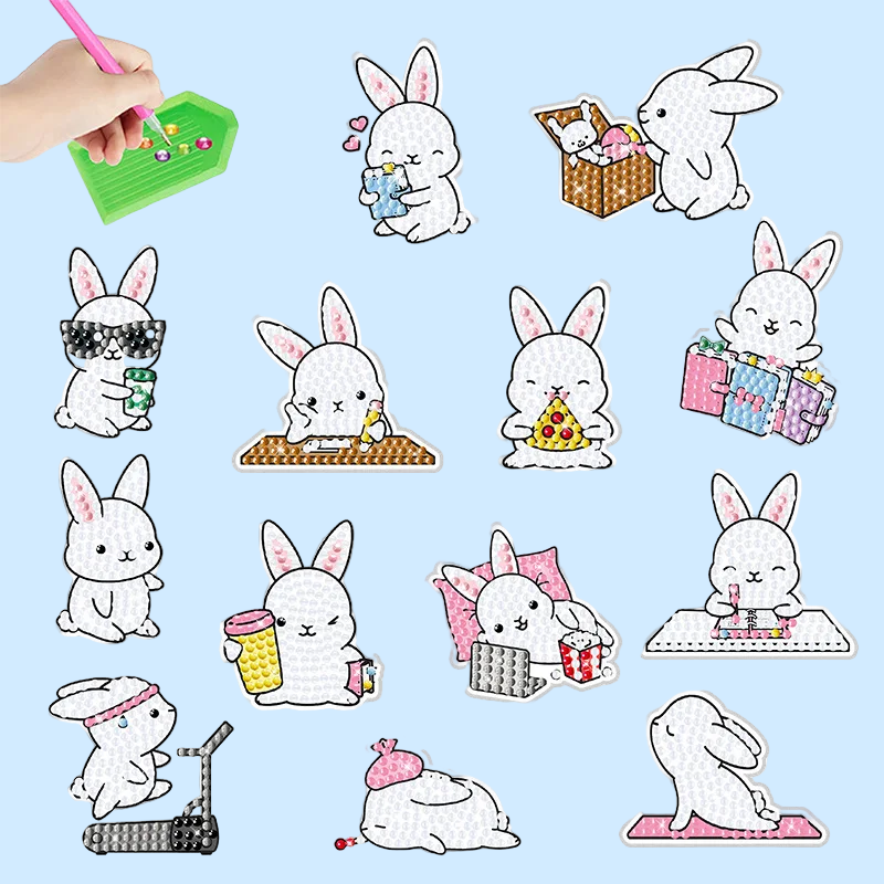 GemArt – Schattig & Glanzend – Diamant Painting Stickers