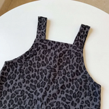 LeopardChic – Trendy & Comfortabel – Meisjes Tuinbroek met Luipaardprint