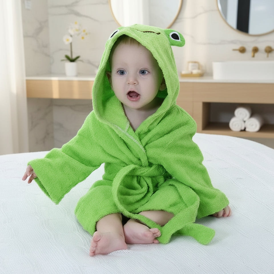 CozyNest – Zacht & Absorberend – Badjas met Dierendesign