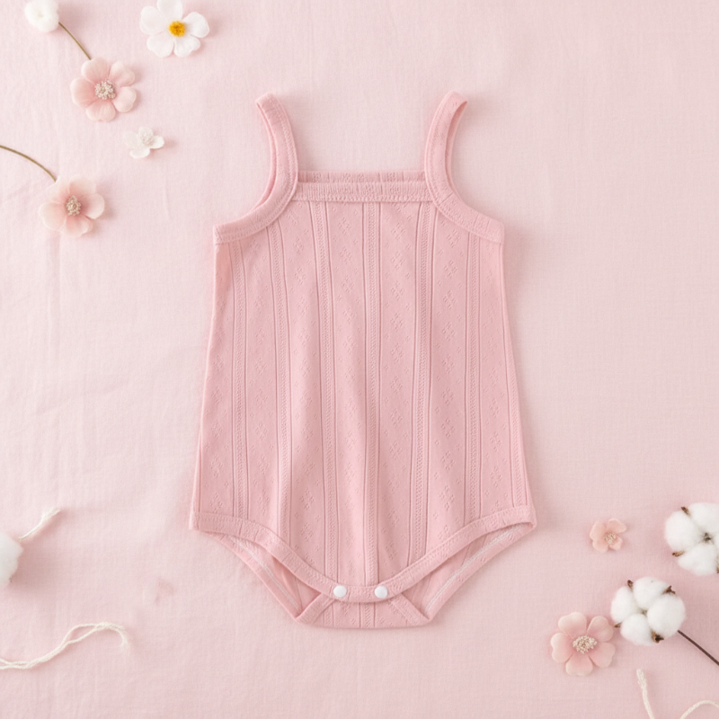 Summer Bodysuit – Luchtig & Comfort – Gebreide Baby Romper