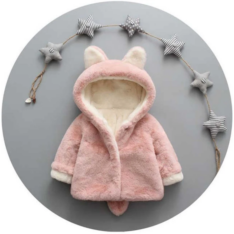 CozyPrincess – Warm & Zacht – Pluche Meisjesjas met Capuchon