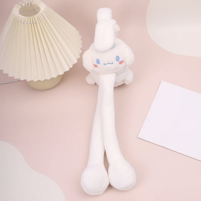CozyEars – Zacht & Winddicht – Plush Oorwarmers met Beweegbare Oren