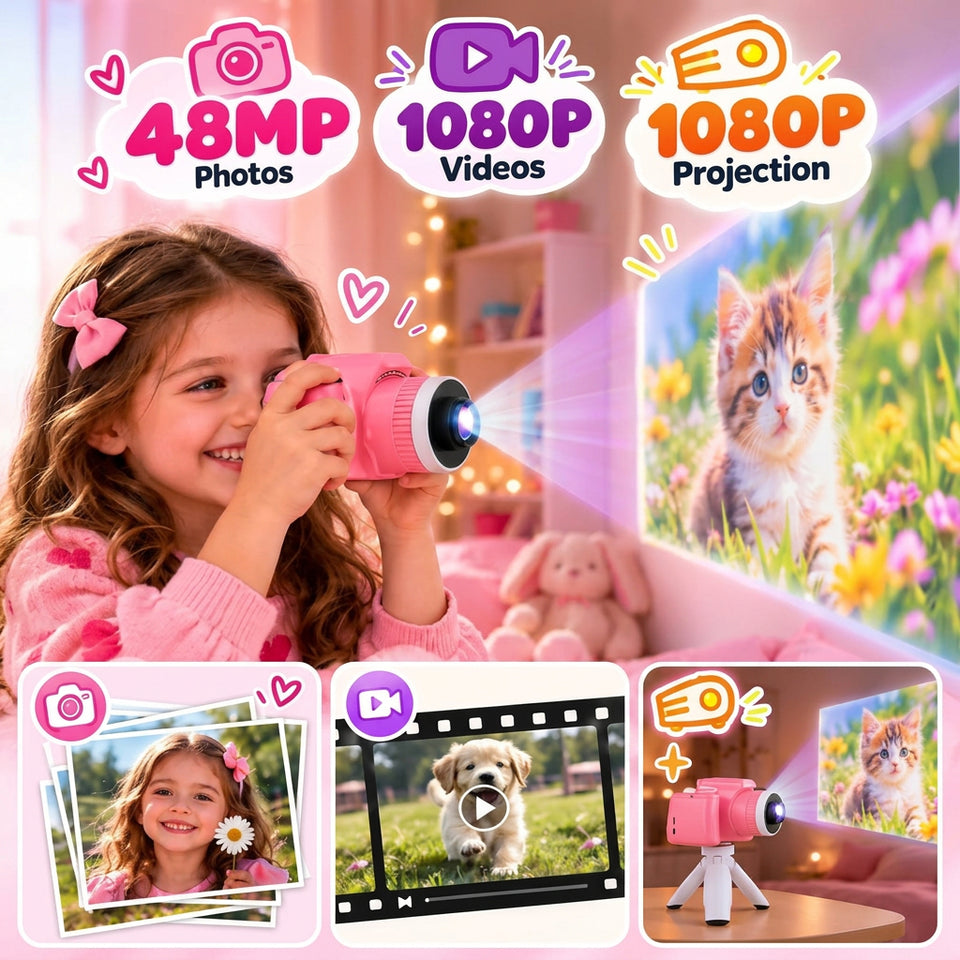 KidCam – Speels & Creatief – Kindercamera met Projector