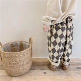 RetroBloom – Comfortabel & Speels – Kinderbroek met Argylepatroon