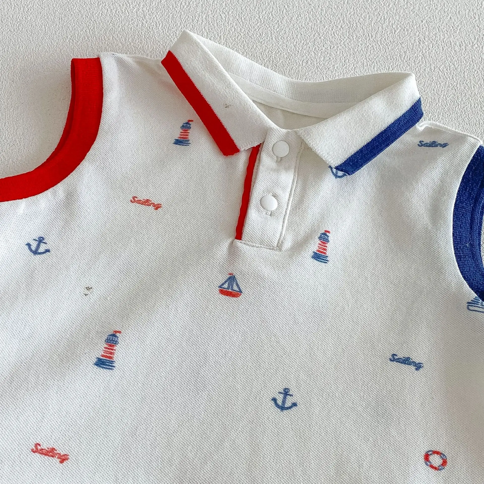 SunnyBaby – Comfortabel & schattig – Polo-romper voor baby’s
