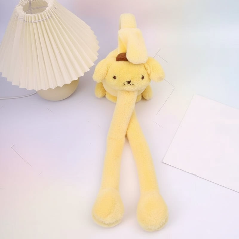 CozyEars – Zacht & Winddicht – Plush Oorwarmers met Beweegbare Oren