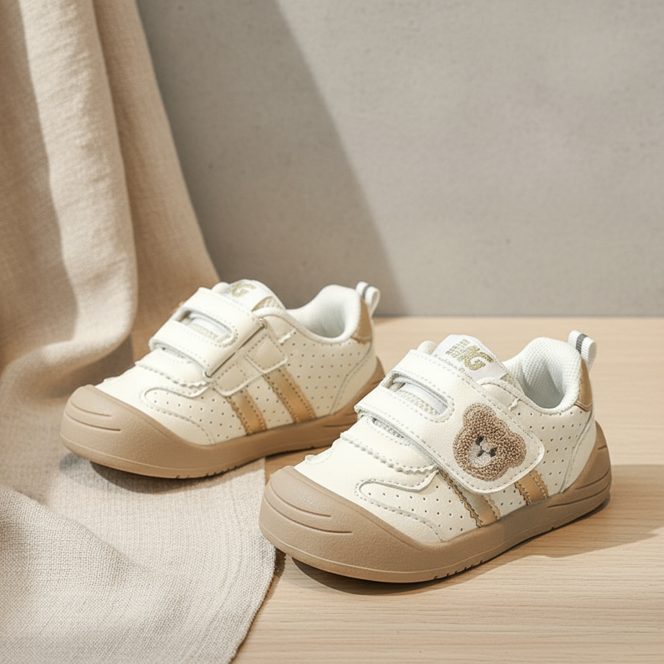 KinderMove – Stevig & Soepel – Klittenband Sneakers met berenmotief