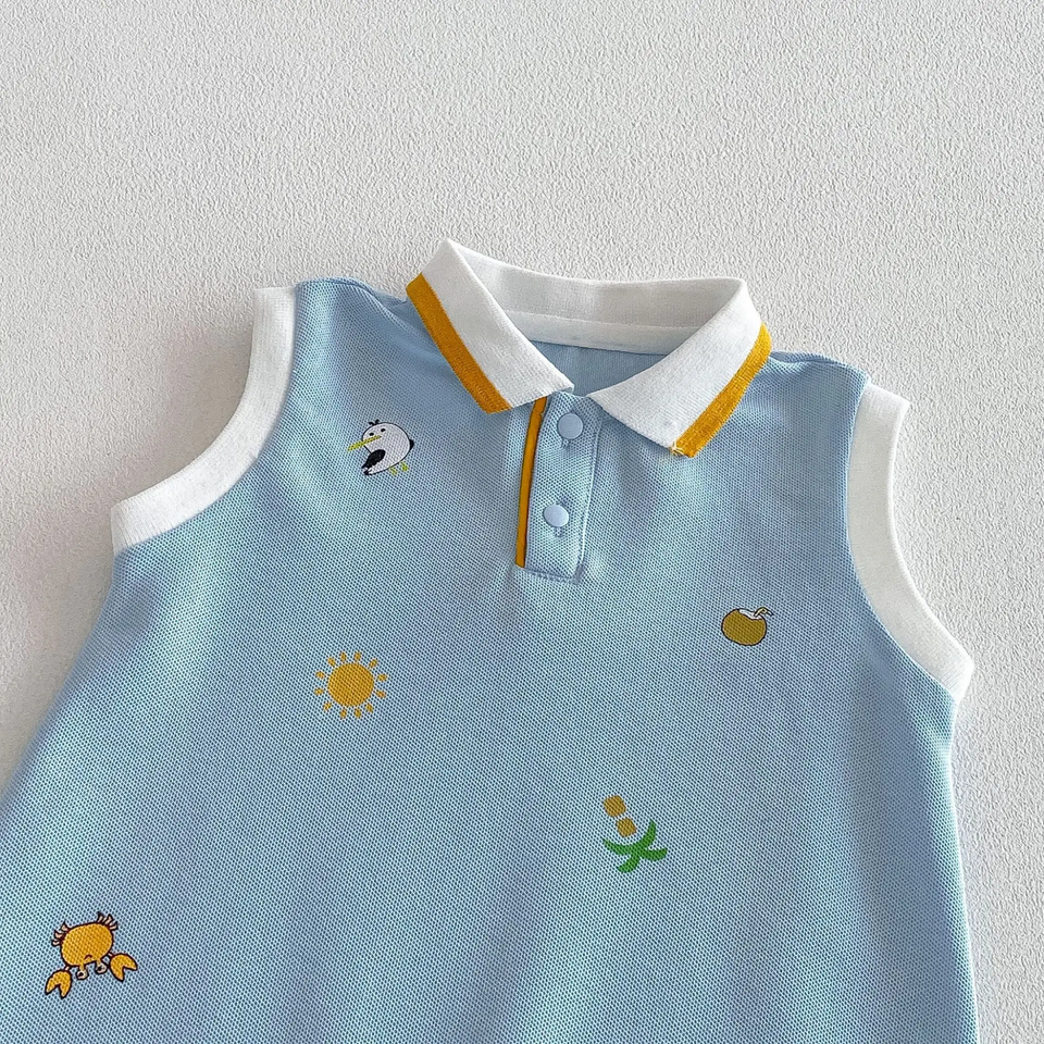 SunnyBaby – Comfortabel & schattig – Polo-romper voor baby’s