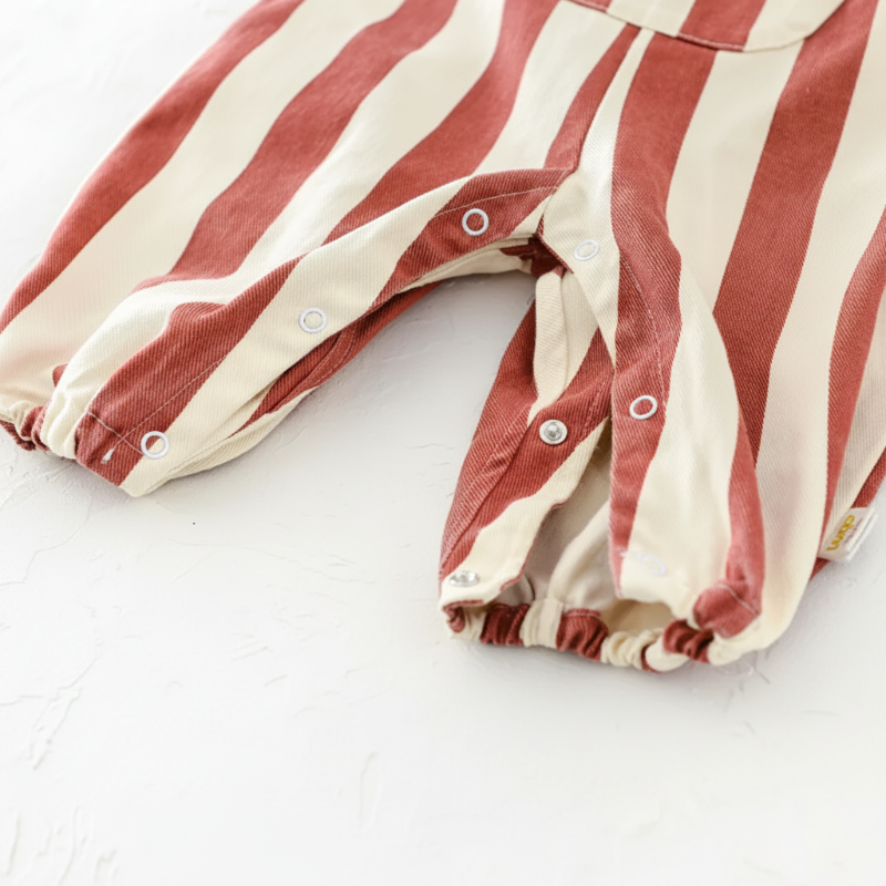 Striped Overall Romper – Zacht & Comfort – Kinder Jumpsuit