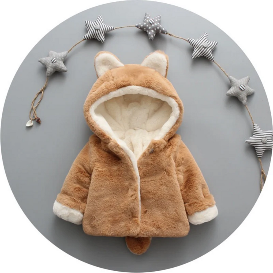 CozyPrincess – Warm & Zacht – Pluche Meisjesjas met Capuchon