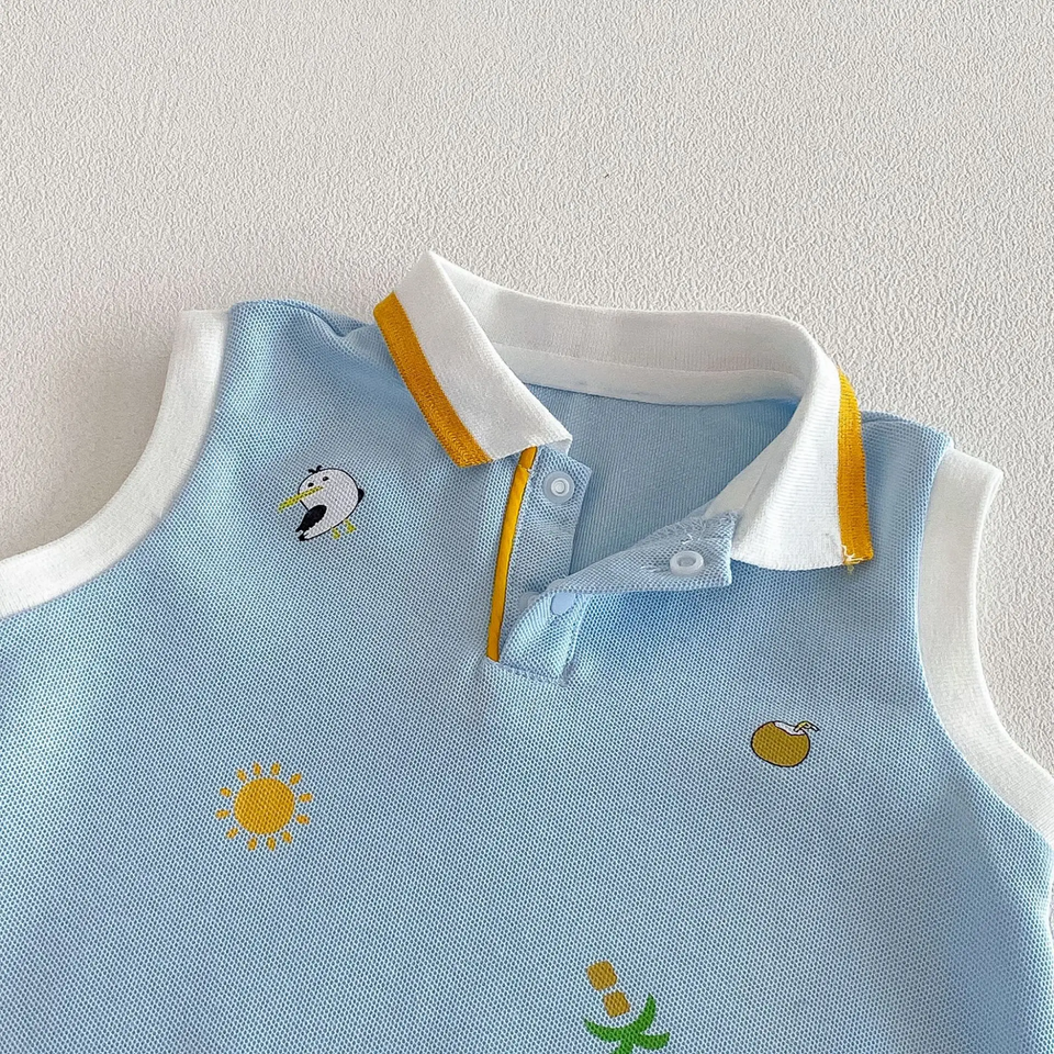 SunnyBaby – Comfortabel & schattig – Polo-romper voor baby’s