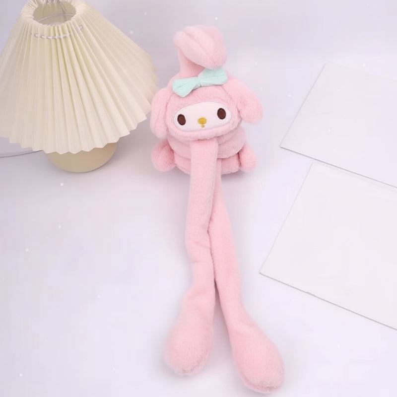 CozyEars – Zacht & Winddicht – Plush Oorwarmers met Beweegbare Oren