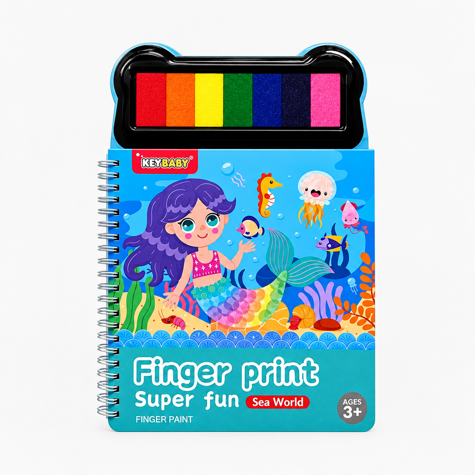 FingerArt – Creatief & Kleurrijk – Vingerverf Boek voor Kinderen