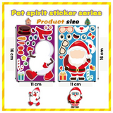 Christmas Stickerset™ - Speelse Winterwonderen - Stickervel Kerst