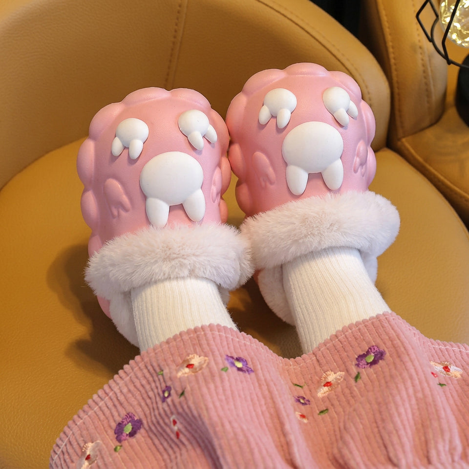 CloudWalk – Zacht & Knus – Warme Pluche Kinderpantoffels