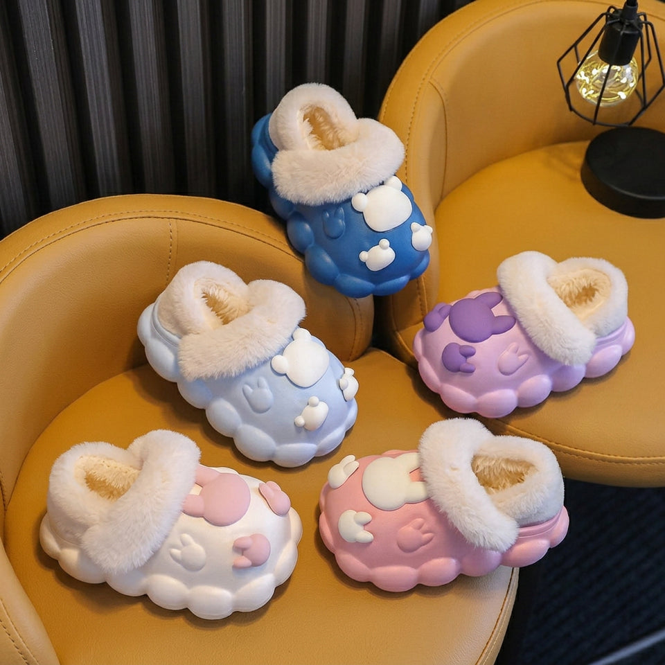CloudWalk – Zacht & Knus – Warme Pluche Kinderpantoffels