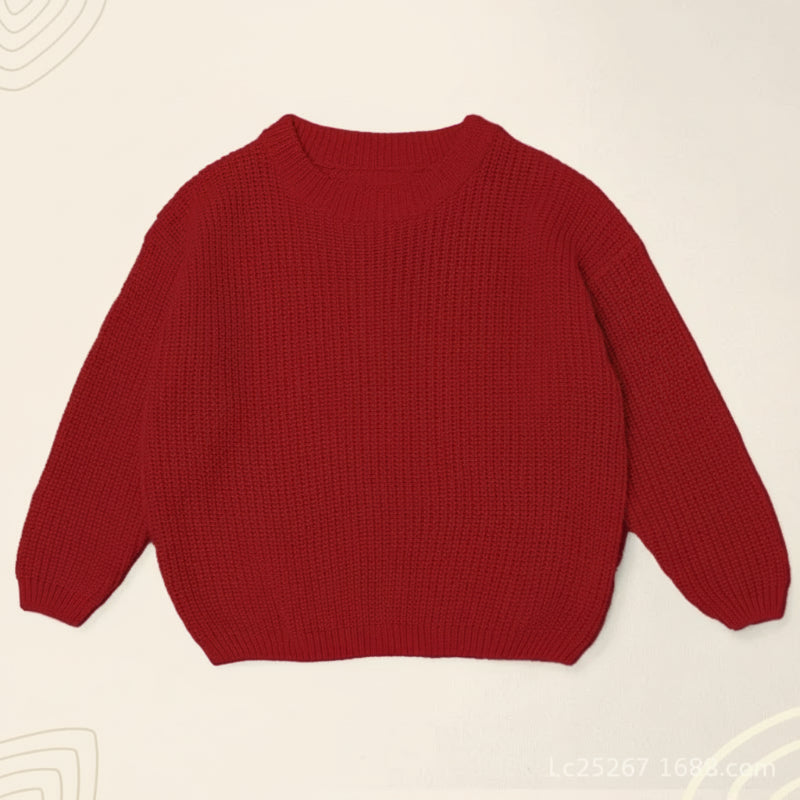 TinyStitch – Gepersonaliseerde Gebreide Naamtrui voor Baby’s & Kinderen
