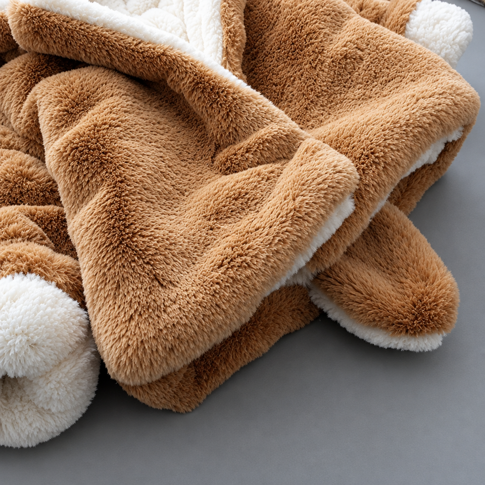 CozyPrincess – Warm & Zacht – Pluche Meisjesjas met Capuchon