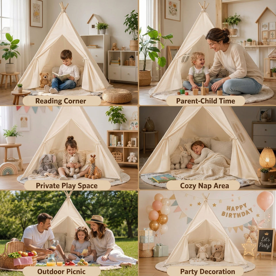 TipiFun – Speels & Gezellig – Kinder Tipi Speeltent