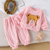 LittleBear – Warm & Knus – Pluche Kinder Set met Trui en Broek