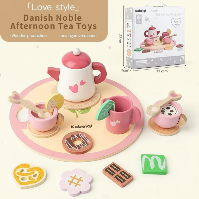 Woods – Simpel & Charmant – Houten Theeset voor Kinderen