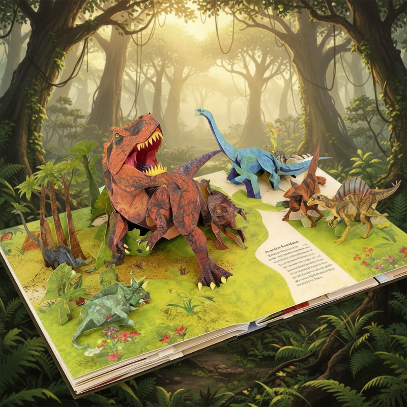 JurassicKids – Spannend & Educatief – 3D Dinosaurussen Encyclopedie Pop-Up Boek