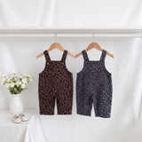LeopardChic – Trendy & Comfortabel – Meisjes Tuinbroek met Luipaardprint