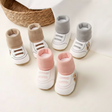 LittleCloud – Knus & Praktisch – Warme Babyschoenen met Hoge Sok