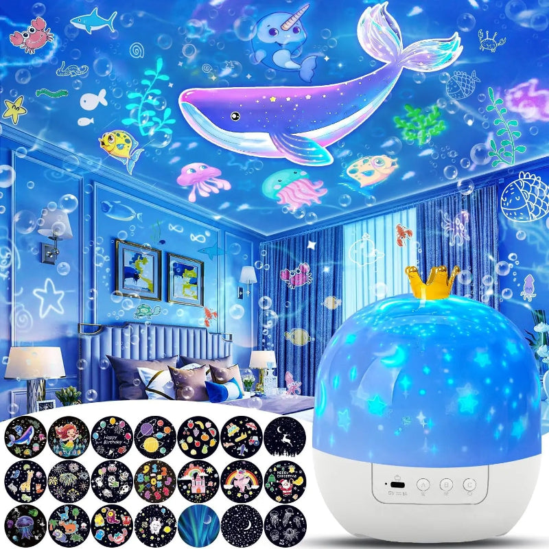 CosmoGlow – Dromerig & Creatief – Galaxy Projector Nachtlamp met 360° Rotatie