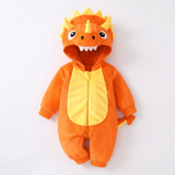 TinyDino – Warm & Speels – Baby Dieren Onesie met Dinosauruscapuchon