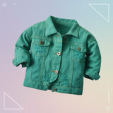 Candy Color Spijkerjas – Lichtgewicht Denim Jacket voor Kinderen
