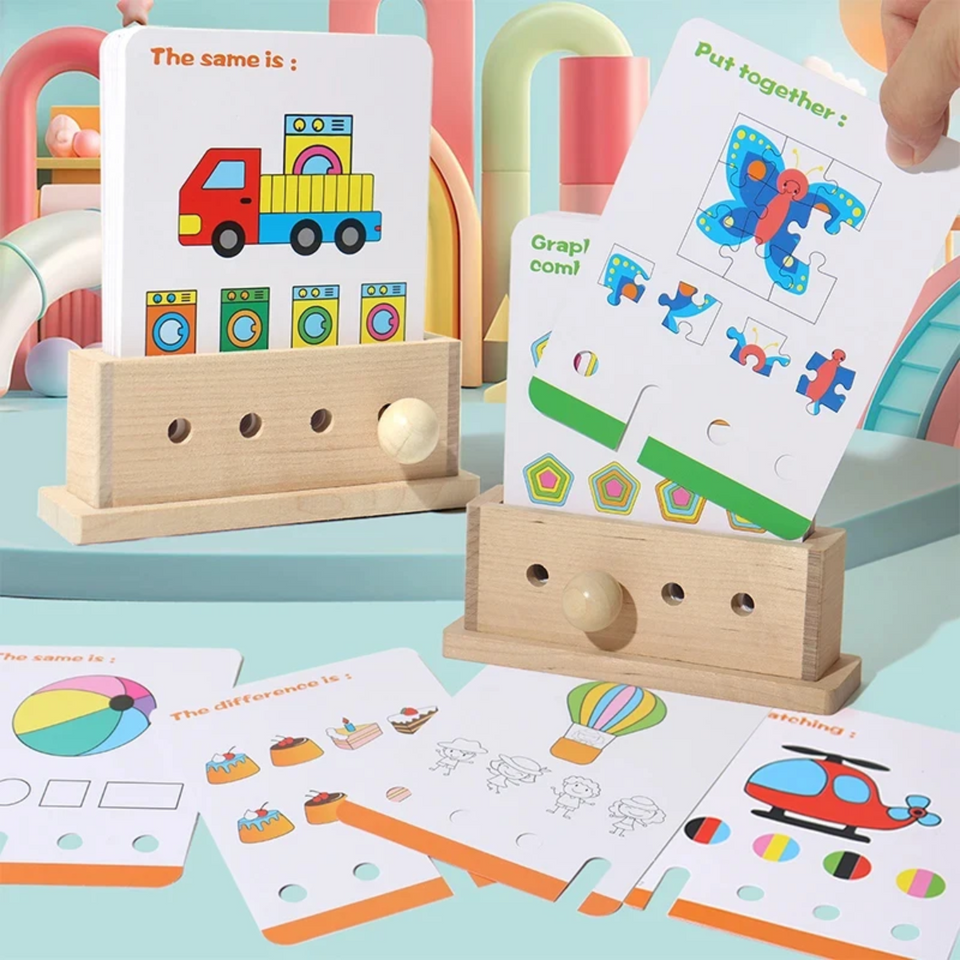 BrainyKids – Logisch & Leuk – Houten Educatief Kaartenspel