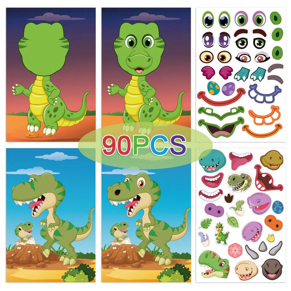 Funny Faces™ – Dierenpret & Plakplezier – Herbruikbaar Stickerboek