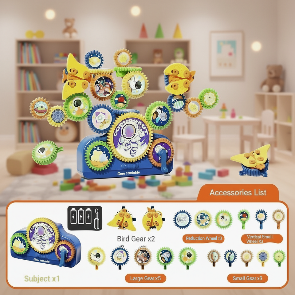 SmartGears – Educatief & Leuk – 3D Elektrisch Tandwielen Speelset