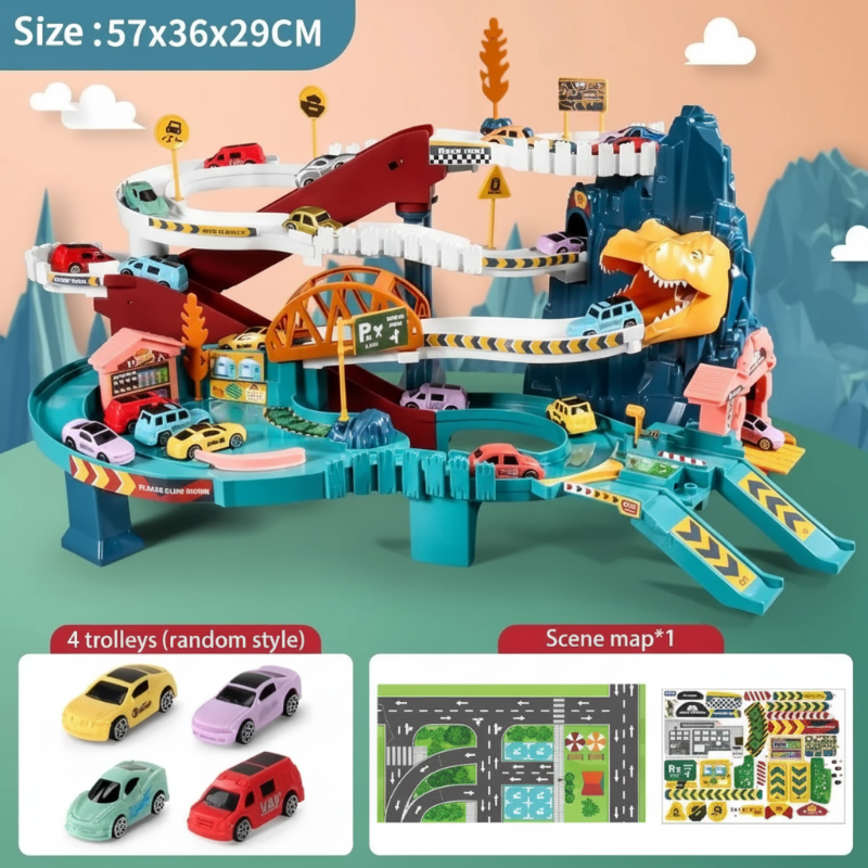 JurassicRun – Stoer & Leerzaam – Dino Racebaan met Auto’s