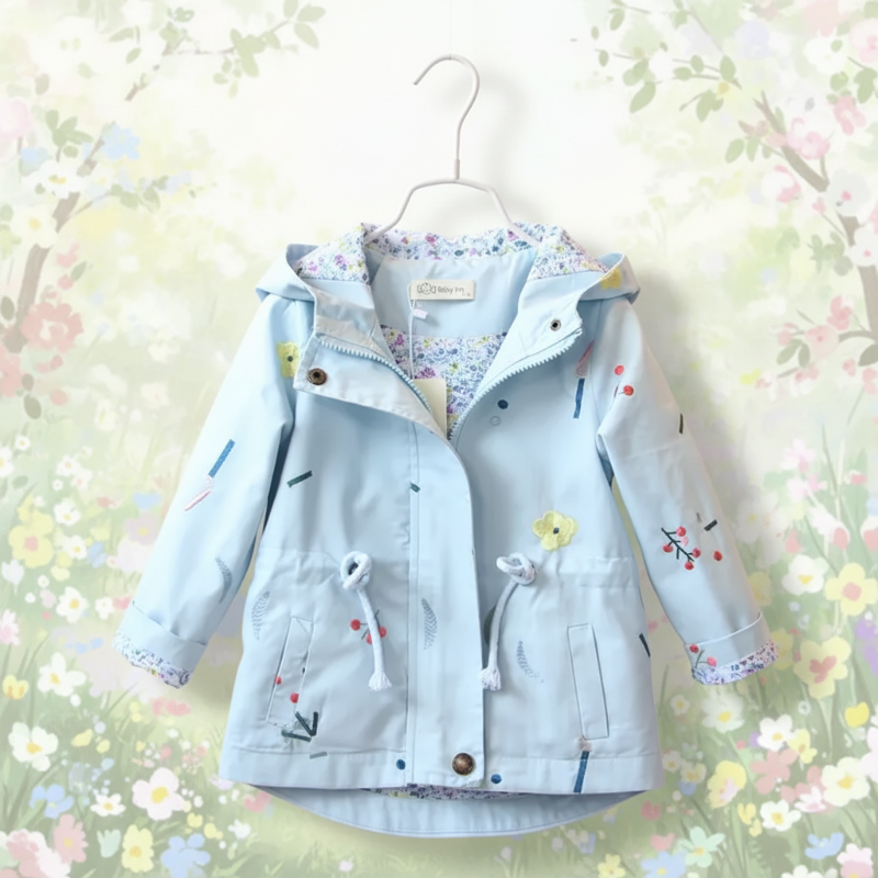 Girls Windbreaker Jacket – Licht & Stijlvol – Kinder Jas