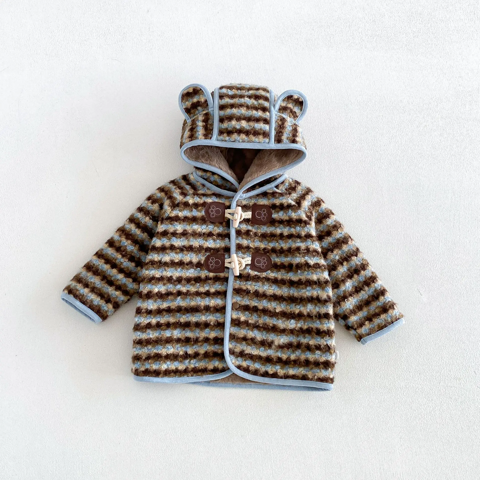 LittleWarm – Knus & Stijlvol – Winterjas met Fair Isle-Patroon