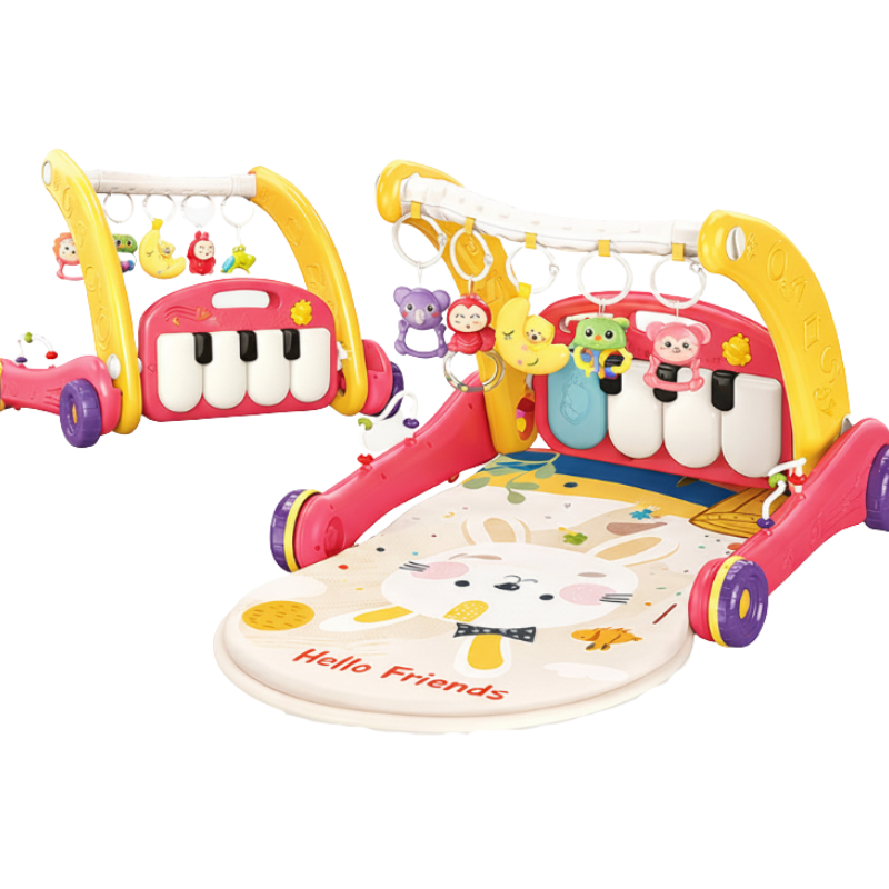 Step & Play – Interactief & Veilig – 3-in-1 Walker & Baby Gym