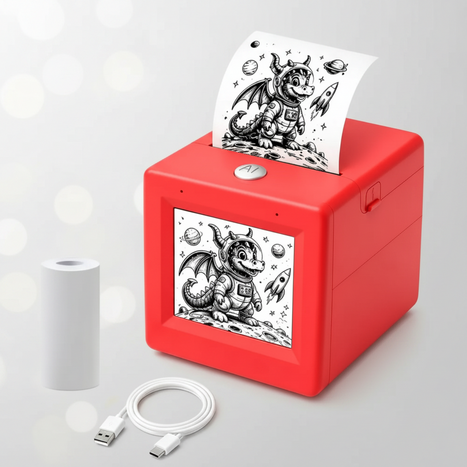 StickerMagic – Educatief & Creatief – AI Stickerprinter voor Kinderen