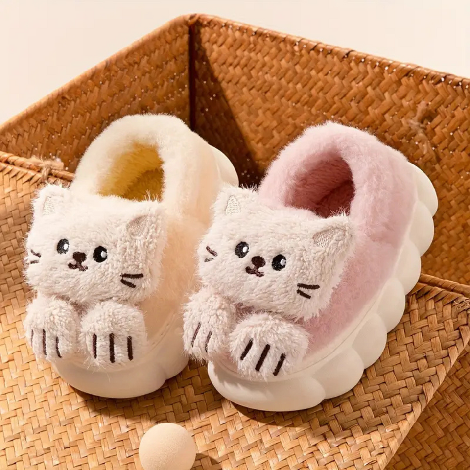 SnuggleKitty – Warmte & Veiligheid – Kinder Katten Sloffen