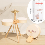 Kids Wooden Drum Toy – Muziek & Creatief – Drum Speelset