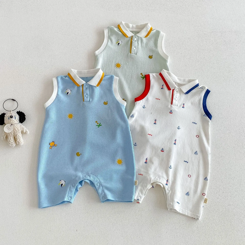 SunnyBaby – Comfortabel & schattig – Polo-romper voor baby’s